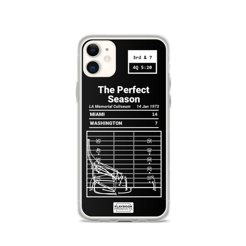 Greatest Dolphins Plays iPhone Case: The Perfect Season (1973)