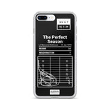 Greatest Dolphins Plays iPhone Case: The Perfect Season (1973)