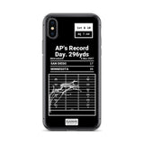 Greatest Vikings Plays iPhone Case: AP's Record Day. 296yds (2007)