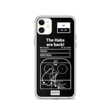 Greatest Canadiens Plays iPhone Case: The Habs are back! (2021)