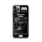 Greatest Newcastle Plays iPhone Case: Shearer's Volley (2002)