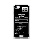 Greatest Newcastle Plays iPhone Case: Shearer's Volley (2002)
