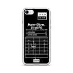 Greatest Notre Dame Football Plays iPhone Case: Harry Oliver, 51yd FG (1980)