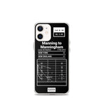 Greatest Giants Plays iPhone Case: Manning to Manningham (2012)