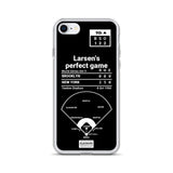 Greatest Yankees Plays iPhone Case: Larsen's perfect game (1956)