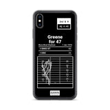 Greatest Ohio State Football Plays iPhone Case: Greene for 47 (1974)
