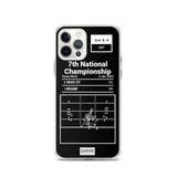 Greatest Ohio State Football Plays iPhone Case: 7th National Championship (2003)