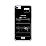 Greatest Ohio State Football Plays iPhone Case: Double OT Sack (2014)