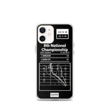 Greatest Ohio State Football Plays iPhone Case: 8th National Championship (2015)