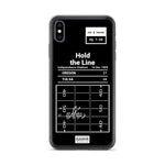 Greatest Oregon Football Plays iPhone Case: Hold the Line (1989)