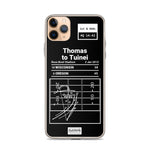Greatest Oregon Football Plays iPhone Case: Thomas to Tuinei (2012)