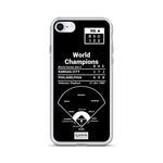 Greatest Phillies Plays iPhone Case: World Champions (1980)
