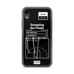 Greatest 76ers Plays iPhone Case: Sweeping the Finals (1983)