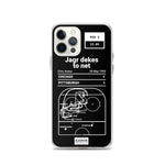 Greatest Penguins Plays iPhone Case: Jagr dekes to net (1992)