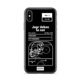 Greatest Penguins Plays iPhone Case: Jagr dekes to net (1992)