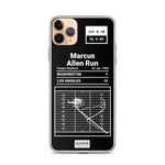 Greatest Raiders Plays iPhone Case: Marcus Allen Run (1984)