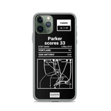 Greatest Spurs Plays iPhone Case: Parker scores 33 (2014)