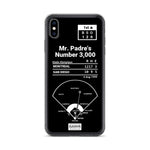 Greatest Padres Plays iPhone  Case: Mr. Padre's Number 3,000 (1999)