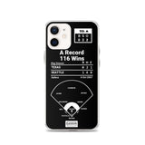 Greatest Mariners Plays iPhone Case: A Record 116 Wins (2001)