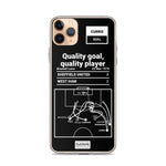 Greatest Sheffield United Plays iPhone Case: Quality goal, quality player (1975)