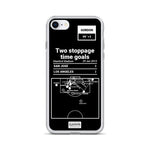 Greatest San Jose Earthquakes Plays iPhone Case: Two stoppage time goals (2013)