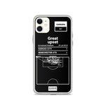 Greatest Sporting Kansas City Plays iPhone Case: Great upset (2010)
