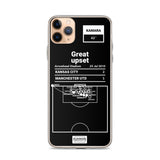 Greatest Sporting Kansas City Plays iPhone Case: Great upset (2010)