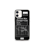 Greatest Buccaneers Plays iPhone Case: Defense Wins Championships (2003)