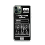 Greatest Buccaneers Plays iPhone Case: Scotty before the half (2021)