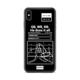 Greatest Titans Plays iPhone Case: QB, WR, RB. He does it all (2018)