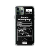 Greatest Maple Leafs Plays iPhone Case: Back to Winning Ways (1993)