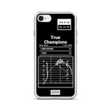 Greatest USC Football Plays iPhone Case: True Champions (2004)