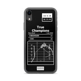 Greatest USC Football Plays iPhone Case: True Champions (2004)