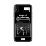 Greatest USC Football Plays iPhone Case: Battle of the Unbeatens (2005)
