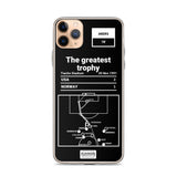 Greatest USWNT Plays iPhone Case: The greatest trophy (1991)