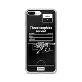 Greatest USWNT Plays iPhone Case: Three trophies record (2015)