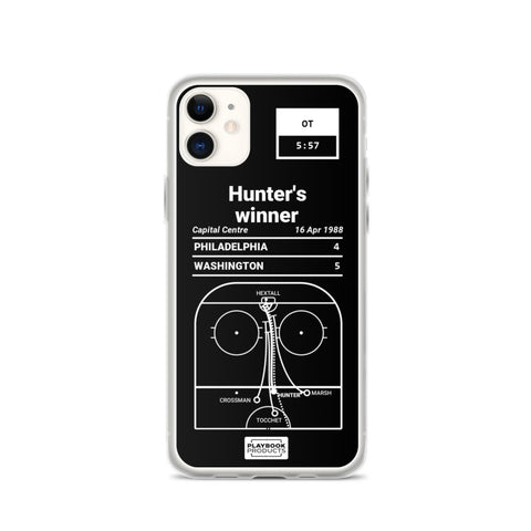 Greatest Capitals Plays iPhone Case: Hunter's winner (1988)