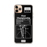 Greatest Wizards Plays iPhone Case: First Championship (1978)