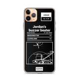 Greatest Wizards Plays iPhone Case: Jordan's buzzer beater (2002)