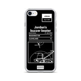 Greatest Wizards Plays iPhone Case: Jordan's buzzer beater (2002)