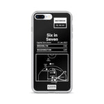 Greatest Wizards Plays iPhone Case: Six in Seven (2021)