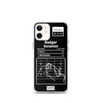 Greatest Wisconsin Football Plays iPhone Case: Badger Invasion (1994)