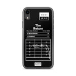 Greatest Wisconsin Football Plays iPhone Case: The Return (2004)