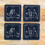 Greatest St. Peter's Basketball Plays: Leatherette Coasters (Set of 4)