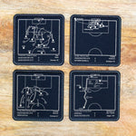 Greatest Manchester United Modern Plays: Leatherette Coasters (Set of 4)