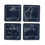 Greatest Real Madrid Modern Plays: Leatherette Coasters (Set of 4)