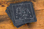 Greatest Manchester United Modern Plays: Slate Coasters (Set of 4)