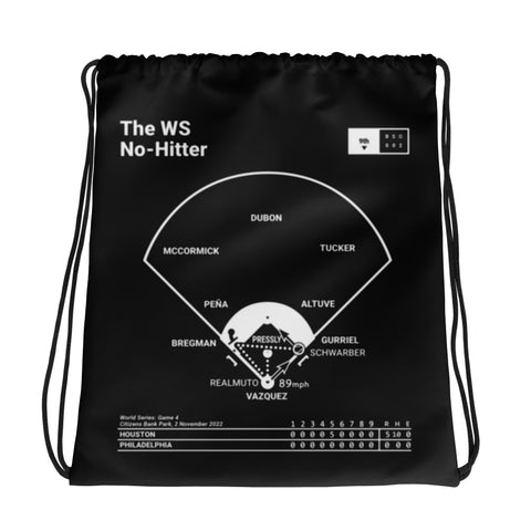 Greatest Astros Plays Drawstring Bag: The WS No-Hitter (2022)