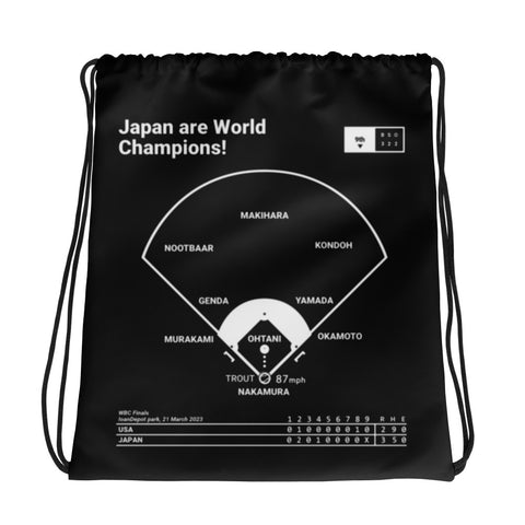Greatest Japan Plays Drawstring Bag: Japan are World Champions! (2023)