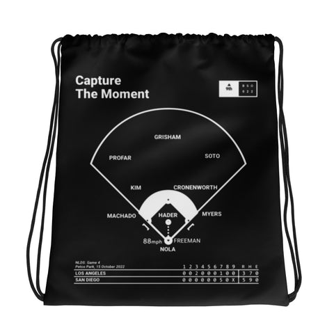 Greatest Padres Plays Drawstring Bag: Capture The Moment (2022)